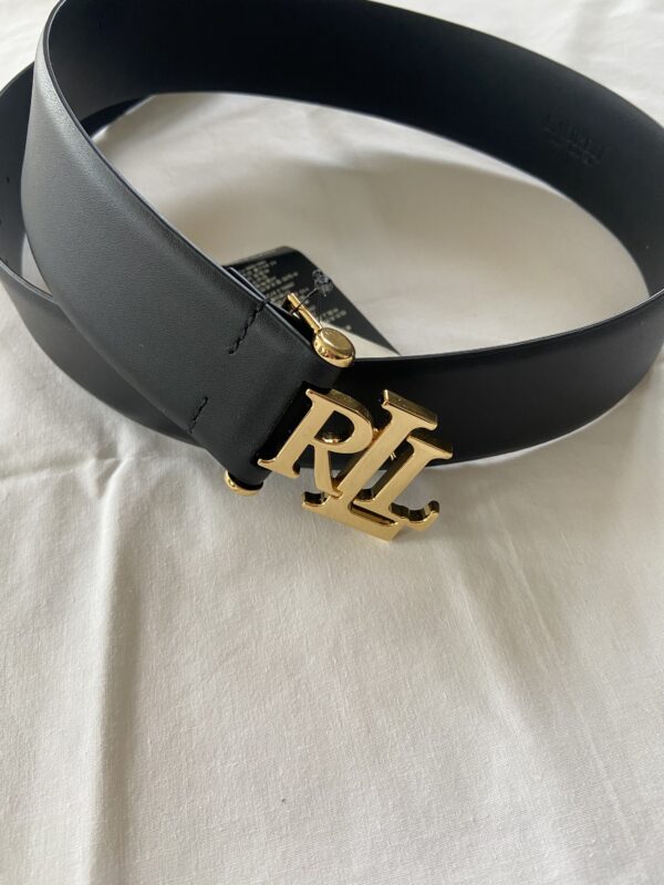 Cinturón Polo Ralph Lauren black ancho talla S